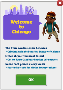 Subway Surfers - Share your Chicago Top Run score with everyone before we  leave for the next city. 🎺