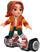 Sindri surfing on Crew Crush