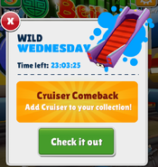 Cruiser's reappearance