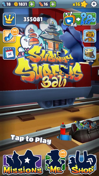 Stream Subway Surfers - Bali Theme Song (2020) by Arteom