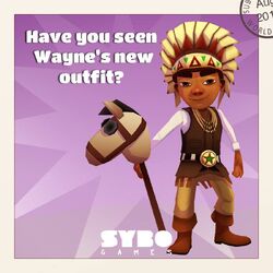SYBO - Have you met Wayne the newest member of the Subway Surfers crew?