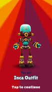 Unlocking Tankbot's Inca Outfit