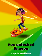 Unlocking Dragon with Jenny in her Party Outfit