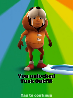 Subway Surfers - Chill out with Malik in his awesome Tusk Outfit