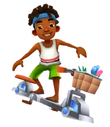 Edison surfing on Pedal