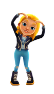 Freya doing a heart pose