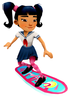 Harumi, subway Surfers, frizz, new Orleans, Subway, Mobile game, model  Sheet, mascot, superhero, wiki