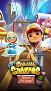 Jake and Elf Tricky in the Subway Surfers: Winter Holiday loading screen