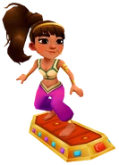 Amira surfing on Jewelled