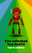 Unlocking Tagbot's Toy Outfit