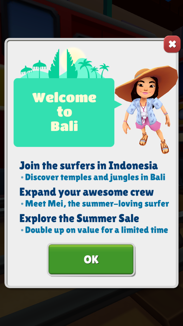 Subway Surfers World Tour: Bali, Subway Surfers Wiki