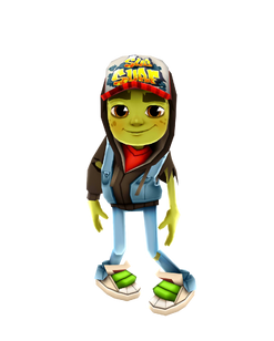 Personnage de subway surfer  Subway surfers, Surfer costume, Surfer art