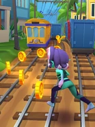 Koral in her Tenta Queen Outfit Running in Rio 2023 Map