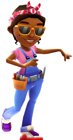 THIS AFRO-CUBAN GIRL IS A SUBWAY SURFERS MECHANIC WITH A TOOL BELT  FEATURING 'RAMONA