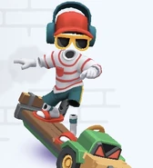 Tutti surfing on Fear Tractor