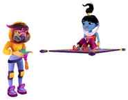 Missmaialookingatamiragenieflyingonmagiccarpet.png (366 KB) Miss Maia looking at Amira in her Genie Outfit flying on Magic Carpet
