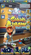 Homescreen of The Update