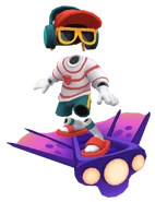 Tutti surfing on Viperfish