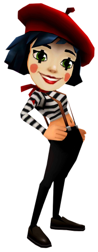 Subway Surfers Coco the French Mime, games, subway surfers, png