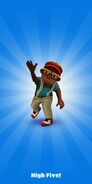 Getting a Top Run with E.Z. in his Jive Outfit
