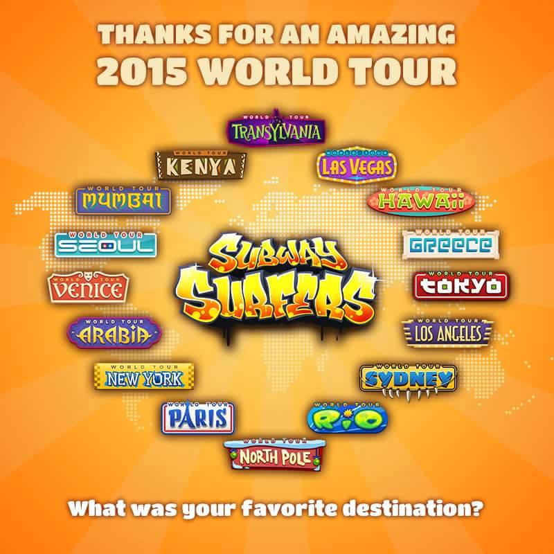 Subway Surfers All World Tour USA 2014 - 2021 [OFFICIAL]