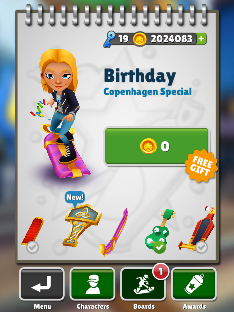 subway surfer 8 unlocked ?