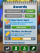 Collecting the Bronze "Super Surfer Agent" Award