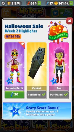 Subway Surfers Mexico Halloween 2019 New Character Zombie Jake Serious  Outfit Gameplay Full screen 