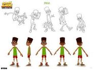 Fresh's design for the animated series