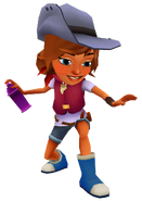 Kim in her Coast Outfit with Miss Maia's pose