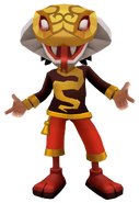 Snake with The Burger King's pose
