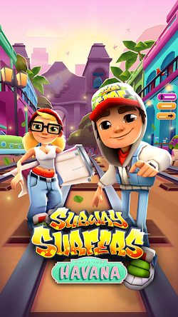 Subway Surfers World Tour - Havana Trailer  The Subway Surfers team is  going to Havana! - Surf through a Subway full of beautiful old buildings  and classic cars - Spice