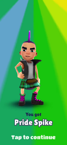 When was Pride Spike available ? : r/subwaysurfers