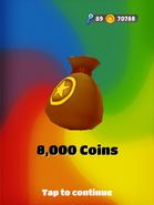 Getting 8.000 Coins from a Super Mystery Box