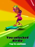 Unlocking Birdie with Carmen in her Shake Outfit