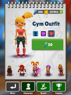 Purchasing Tasha's Gym Outfit