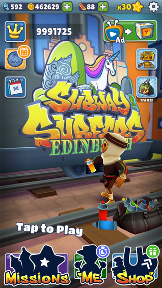 Subway Surfers World Tour: Edinburgh, Subway Surfers Wiki