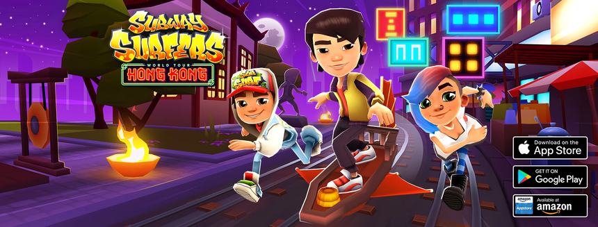 Subway Surfers Hong Kong Gameplay - With Brandon Hong Kong Special -  Android 