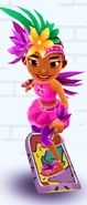 CarmenShakeUprock.jpg (300 KB) Carmen in her Shake Outfit surfing on the Uprock board