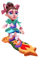 Ribbon surfing on Gadget Force