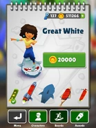 Purchasing Great White with Mina