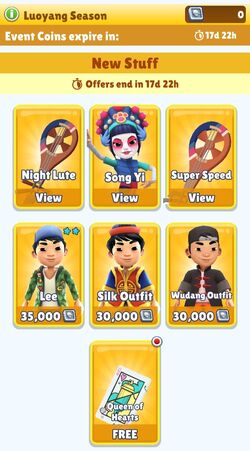 Subway Surfers Luoyang Season Hunt Rewards, By Shin Pixel Project