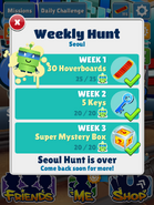 All the prizes of the Weekly Hunt