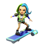 Skye surfing on Skyrocket #1