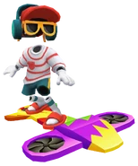 Tutti surfing on Splash