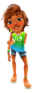 Kim, surfer