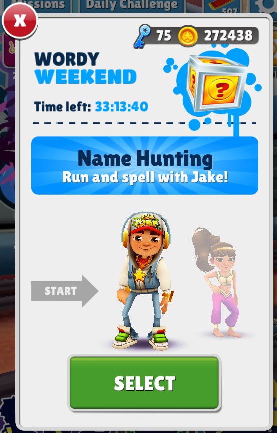 Subway Surfers London: Word Hunt of the Day - JIVE 