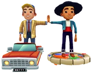 Jackdapperanddiegoflamencoridingonboardshighfiving.png (817 KB) Jack in his Dapper Outfit surfing on Betty high fiving Diego in his Flamenco Outfit surfing on Mosaic