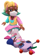 Pink surfing on Raggedy Runner