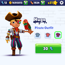 Subway Surfers World Tour 2020 - Zurich - New Character Hugo Pirate Outfit  